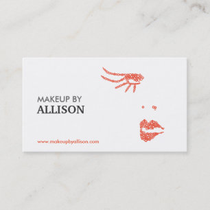Vintage Art Deco Eyes/Lips Business Card