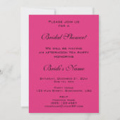 Vintage Art Deco Fashion Show Bridal Shower Invitation (Back)