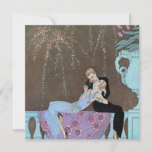 Vintage Art Deco Fireworks Le Feu, George Barbier