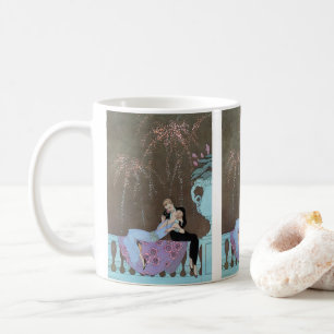 Vintage Art Deco Fireworks Le Feu, George Barbier Coffee Mug