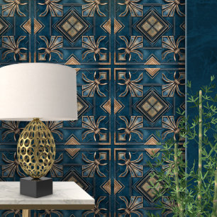 Vintage Art Deco Fleur-de-lis Wallpaper