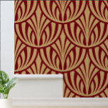 Vintage Art Deco Foliage Fish Scale Pattern Wallpaper<br><div class="desc">This design was derived from a vintage Art Deco foliage fish scale pattern. You can customize the colors.</div>