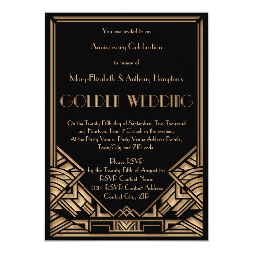Art Deco Invitation Cards 4