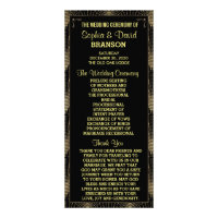 Vintage Art Deco Great Gatsby Custom Program
