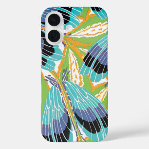 Vintage Art Deco Jazz Pochoir Garden Bugs Insects iPhone 16 Case