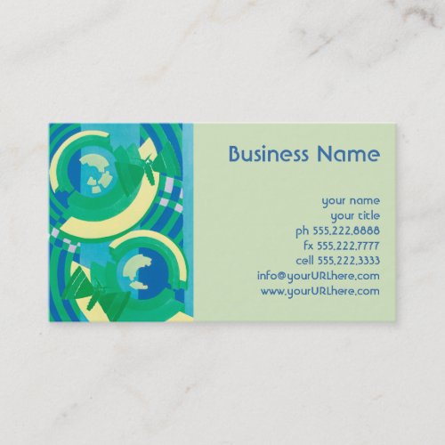 Vintage Art Deco Jazz Pochoir Garden Butterflies Business Card