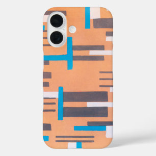 Vintage Art Deco Jazz Pochoir, Geometric Pattern iPhone 16 Case