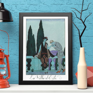 Vintage Art Deco La Villa d'Este by George Barbier Poster