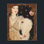 Vintage Art Deco Lady in Window<br><div class="desc">Vintage Art Deco Lady in Window</div>