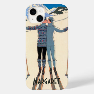 Vintage Art Deco, Lovers in Snow by George Barbier Case-Mate iPhone 14 Plus Case