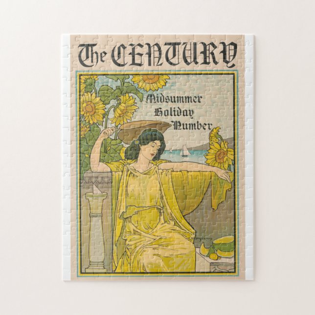 Vintage Art Deco Magazine Cover Jigsaw Puzzle (Vertical)