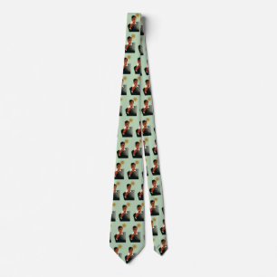 Vintage Art Deco, Man with Cocktail in the Sun Neck Tie