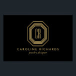 Vintage Art Deco Monogram Gold/Black Logo Download Poster<br><div class="desc">Elevate your brand with this poster print and downloadable logo art file, showcasing a sophisticated gold Art Deco monogram. This versatile logo allows you to personalize the text beneath the monogram, whether it's your name or business name, giving you the opportunity to create a distinct and memorable visual identity. The...</div>