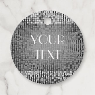 Vintage Art Deco Mosaic Custom Text Favor Tags