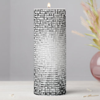 Vintage Art Deco Mosaic Pillar Candle