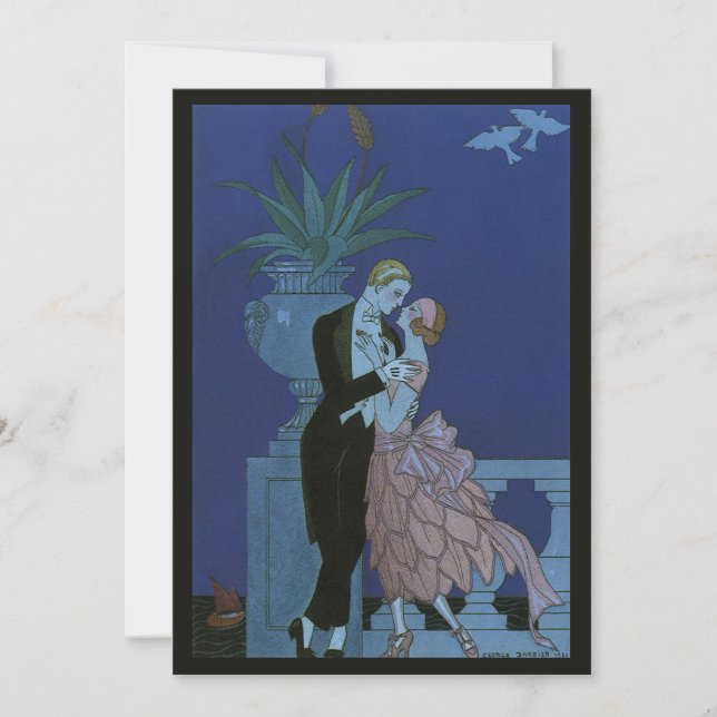 Vintage Art Deco Newlywed Bridal Shower Invitation (Front)