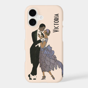 Vintage Art Deco Newlyweds, Bride and Groom Dance iPhone 17 Case