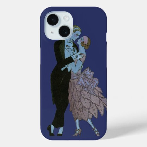 Vintage Art Deco Newlyweds Love Wedding Dance iPhone 15 Case