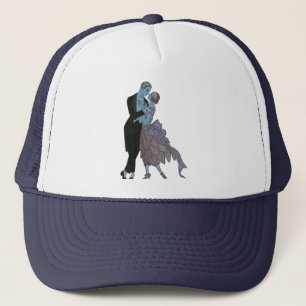 Vintage Art Deco Newlyweds, Love Wedding Dance Trucker Hat