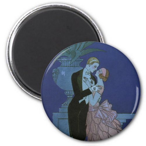 Vintage Art Deco Newlyweds Oui by George Barbier Magnet