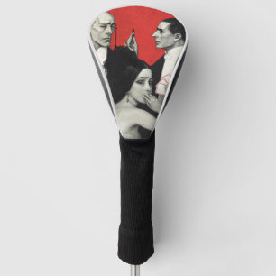 Vintage Art Deco Noir Mystery Poker Benda Art Golf Head Cover