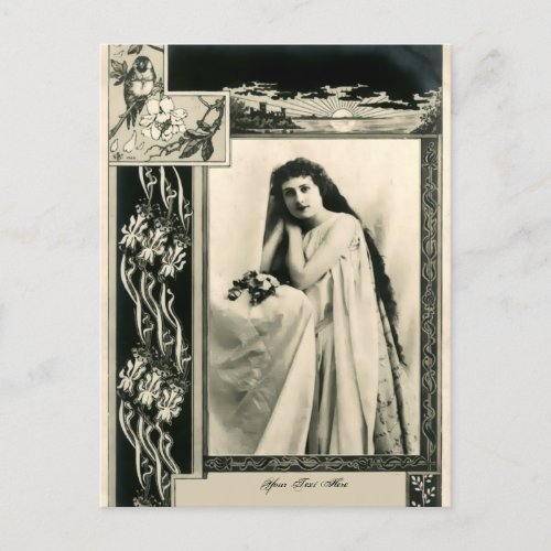 Vintage Art Deco or Nouveau Photo Frame Template