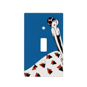 Vintage Art Deco - Para Todos - Coy Light Switch Cover
