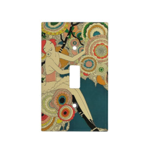 Vintage Art Deco - Para Todos - Psychedelic Light Switch Cover