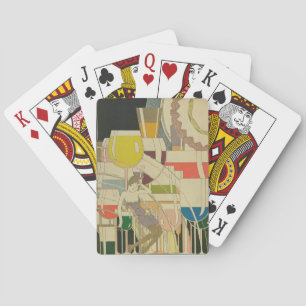 Vintage Art Deco - Para Todos - Psychedelic Wine Poker Cards