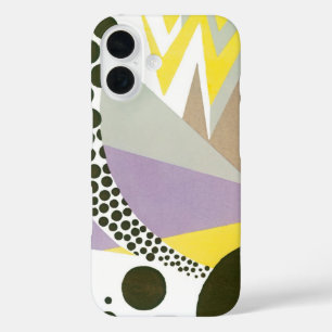 Vintage Art Deco Pochoir Jazz Geometric Patterns iPhone 16 Case
