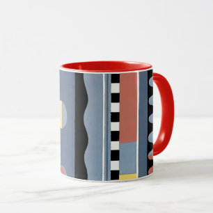 Vintage Art Deco Pochoir Jazz Geometric Patterns Mug