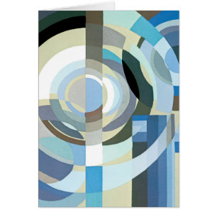 Vintage Art Deco Pochoir Jazz Geometric Shapes Cards