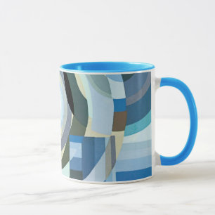 Vintage Art Deco Pochoir Jazz Geometric Shapes Mug