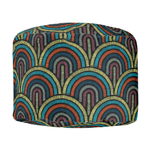Vintage Art Deco Pouf