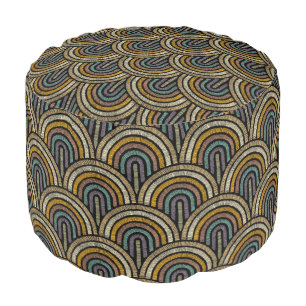 Vintage Art Deco Pouf