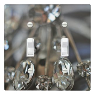 Vintage Art Deco Rhinestones Glam Light Switch Cov