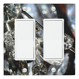 Vintage Art Deco Rhinestones Glam Light Switch Cov