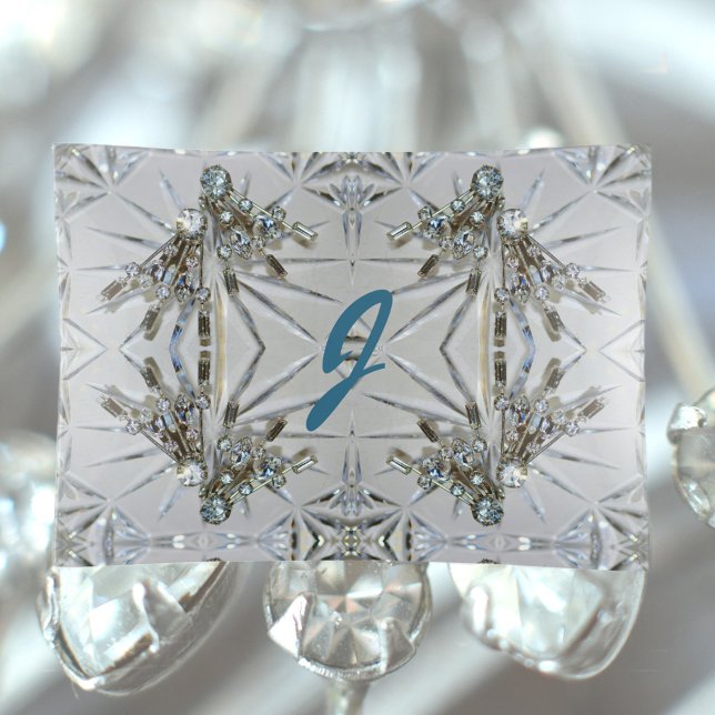 Vintage Art Deco Rhinestones with Monogram Trinket Tray (Creator Uploaded)