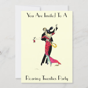 Vintage Art Deco Roaring Twenties Invitation
