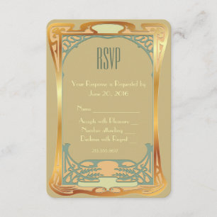 Vintage Art Deco RSVP ~ Gatsby Inspired