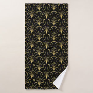 Vintage art deco seamless pattern bath towel