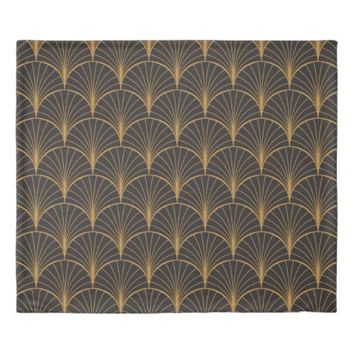 Vintage Art Deco Seamless Pattern Geometric decor Duvet Cover