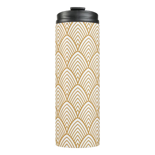 Vintage art deco seamlesspattern thermal tumbler (Front)