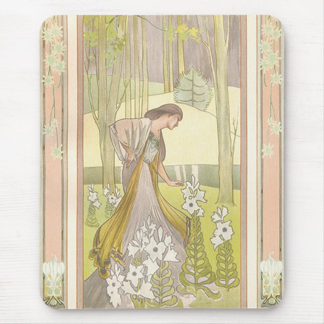 Vintage Art Deco Style Mousepad (Front)