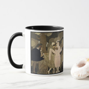 Vintage Art Deco, Surprise by George Barbier Mug