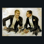 Vintage Art Deco The Donchester Poster<br><div class="desc">Date: 1911 | The Dorchester, the Cluett Dress shirt by Joseph Christian Leyendecker. Medium: Oil on canvas laid on board.</div>