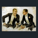 Vintage Art Deco The Donchester Poster<br><div class="desc">Date: 1911 | The Dorchester, the Cluett Dress shirt by Joseph Christian Leyendecker. Medium: Oil on canvas laid on board.</div>
