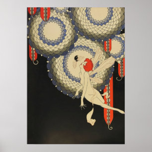 Vintage Art Deco - "The Kiss of the Firefly" Poster