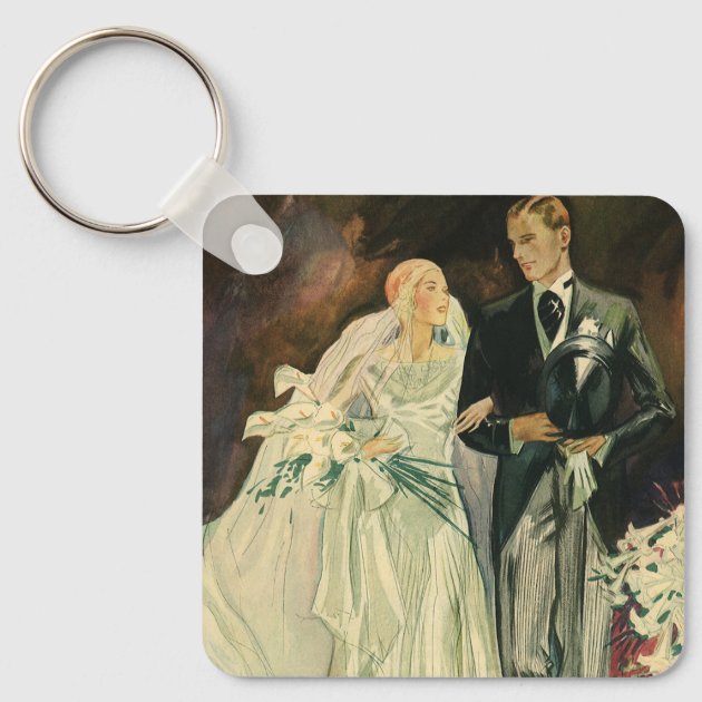 Bride and store groom keychain
