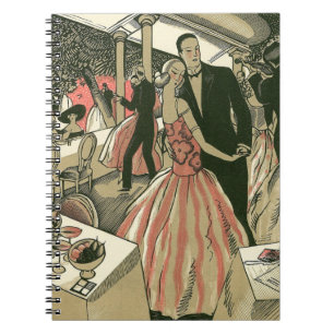 Vintage Art Deco Wedding, Newlyweds First Dance Notebook